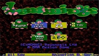 Lemmings gameplay PC Game 1991 [upl. by Karleen]