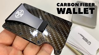 Minimalist Carbon Fiber Wallet Money Clip Review [upl. by Morrie]