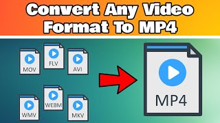 How To Convert Any Video Format To MP4 [upl. by Tdnaltroc219]