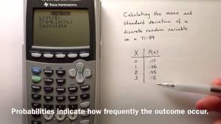 Discrete Random Variables on TI84 [upl. by Lise]