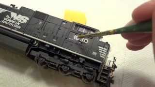 How To Renumber a Factory Painted Locomotive [upl. by Nylekcaj]