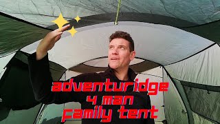 Adventuridge 4 man tent [upl. by Murtha575]