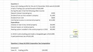 Basic Corporation Tax Computation [upl. by Loralee414]