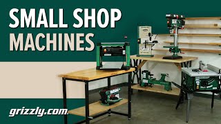 Small Woodworking Shop The Essential Grizzly Tools [upl. by Leavelle]