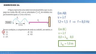 FENÔMENOS ONDULATÓRIOS EXERCÍCIOS ∫ f Prof Telmo dλ [upl. by Michelsen]