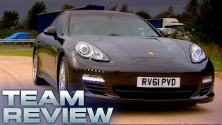 Porsche Panamera Diesel Team Review  Fifth Gear [upl. by Whelan126]