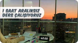 1 Saat Aralıksız Ders Çalış  Gün Batımı ve Motivasyon Artırıcı Müziklerle ✍🏻 [upl. by Ekenna]