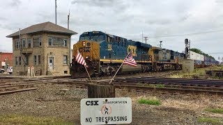 Baltimore And Ohio RR Crossroads Exploring Deshler Ohio CSX [upl. by Kinimod]