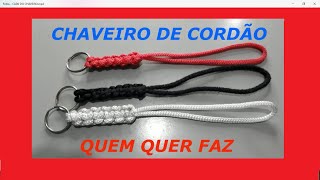 COMO FAZER CHAVEIRO DE CORDÃO [upl. by Lynnell]