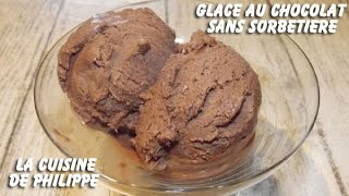 Glace au chocolat sans sorbetière [upl. by Attey]