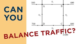 Traffic Flow Application MADE EASY  Linear Algebra APPLICATIONS [upl. by Alegnaed432]