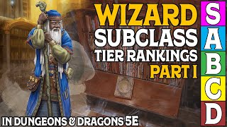 Wizard Subclass Tier Ranking Part 1 In Dungeons and Dragons 5e [upl. by Rosenquist18]