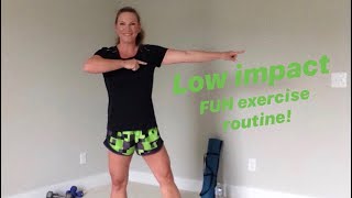 40 min LOW IMPACT AEROBICS Fun workout for seniors and beginners [upl. by Hubble]