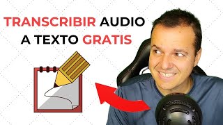 Cómo TRANSCRIBIR AUDIO a TEXTO 📢 Programa 100 Gratis y online [upl. by Wexler]