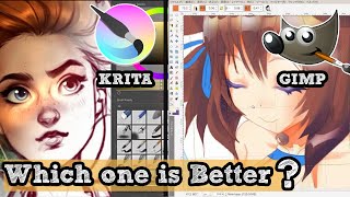 GIMP vs Krita Which is Better [upl. by Introc576]