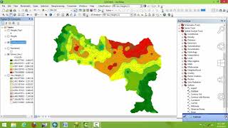 interpolation Analysis Using ArcGIS [upl. by Ladnyc679]