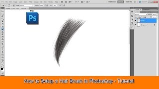 How to Setup a Hair Brush in Photoshop  Tutorial [upl. by Yatnuahc]