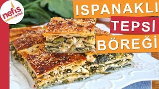 Kat Kat Ispanaklı Tepsi Böreği  çok beğenilen kolay börek tarifi [upl. by Ecirahs965]