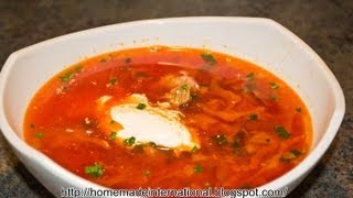 How to make Ukrainian Beef Borscht Український борщ [upl. by Ardnu886]