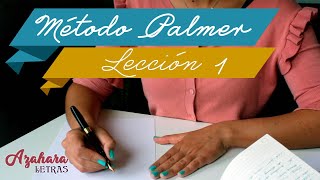 Método Palmer de Caligrafía en Español Lección 1 [upl. by Nuzzi]