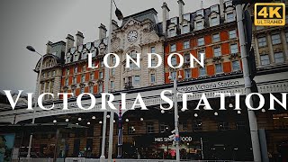 London Victoria Station Walk Through England 4K [upl. by Elac]