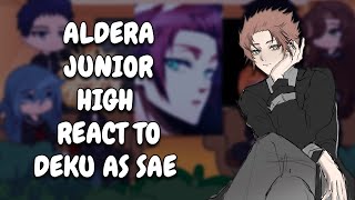 Aldera Junior High React To Deku As Sae Itoshi  MHA  Gacha Club [upl. by Grevera]