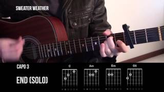 Sweater Weather  The Neighbourhood  Guitar Lesson Tab Tutorial  How To Play [upl. by Apps]