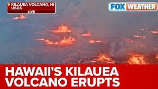 Hawaiis Kilauea Volcano Erupting Once Again [upl. by Samuelson11]