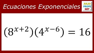 ECUACIONES EXPONENCIALES  Ejercicio 3 [upl. by Anyalram]