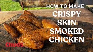 Crispy Skin Smoked Chicken  Chuds BBQ [upl. by Merilyn]