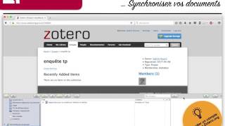 Comment utiliser Zotero [upl. by Zetram]