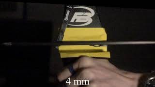 Slow motion recurve bow arrow flight at 1000 FPS  nocking point height effect [upl. by Bekha]