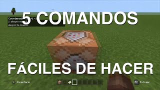 5 comandos fáciles de haceren Minecraft [upl. by Frame]