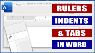 Rulers Indents and Tabs in Word  Microsoft Word Tutorials [upl. by Casandra]