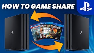 How to SHARE GAMES on your PlayStation 4 2021 EASY  SCG [upl. by Danita]