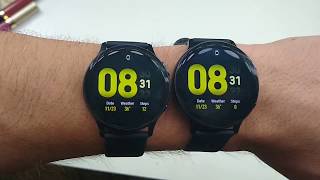 Samsung Galaxy Watch Active2 40mm vs 44mm Size Comparison [upl. by Nuhsar317]