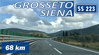 SS223  GROSSETO  SIENA  Strada Statale quotdi Paganicoquot  Percorso completo [upl. by Dranyar]