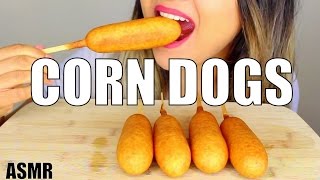 ASMR Corn dogs BINAURAL Eating Sounds with ZOOM H6 [upl. by Asilrahc213]