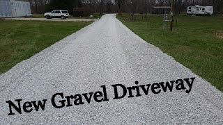 New Gravel Driveway  The First Half [upl. by Conal397]