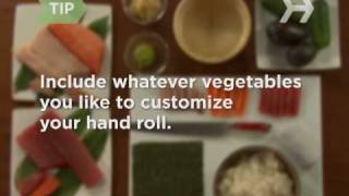 How to Make Hand Roll Sushi [upl. by Aidnic]