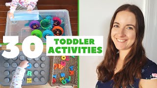 30 TODDLER ACTIVITIES AT HOME  HOW TO ENTERTAIN A 23 YEAR OLD  LOVE HAPPY ALI [upl. by Girish27]