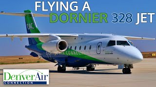 Flying the Dornier 328 Jet in the USA [upl. by Aslin506]