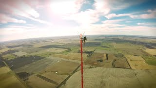 Worlds Tallest TV Tower Climb without Safety Equipment 475m [upl. by Brinkema]