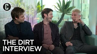 The Dirt Cast Interview Machine Gun Kelly Douglas Booth Iwan Rheon [upl. by Cinomod]