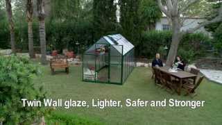 Mythos DIY Polycarbonate Greenhouse Kit  Canopia by Palram [upl. by Silsby577]