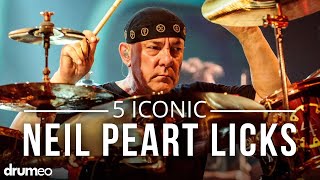 Breaking Down 5 Iconic Neil Peart Licks [upl. by Lian]