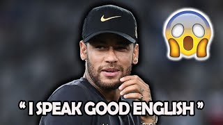 Neymar Jr speaking ENGLISH for 6 minutes straight [upl. by Hareenum686]