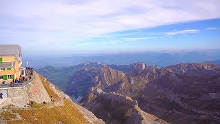 Tourist attraction Säntis the mountain in Switzerland 1000000 visitors for one year [upl. by Nyleuqaj269]