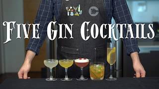 The 5 Easiest GIN Cocktails to Make at Home [upl. by Monique784]