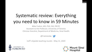 An Introduction to Systematic Review and Metaanalysis Everything you need to know in 59 minutes [upl. by Jarus]